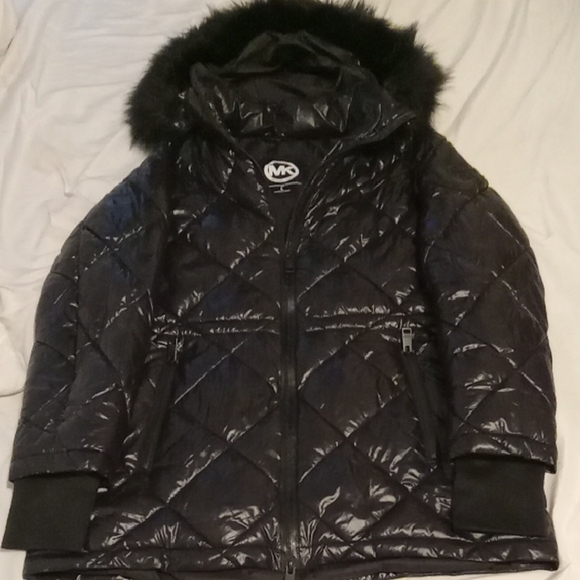 Michael Kors Jackets & Blazers - Michael Kors Shiny Black Quilted Jacket